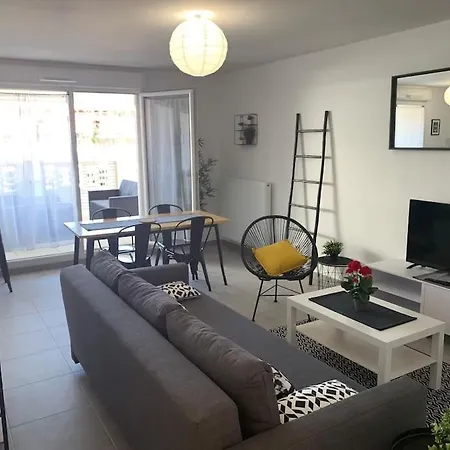 T3 Standing - Clim - Terrasse - 2 Parkings Apartament